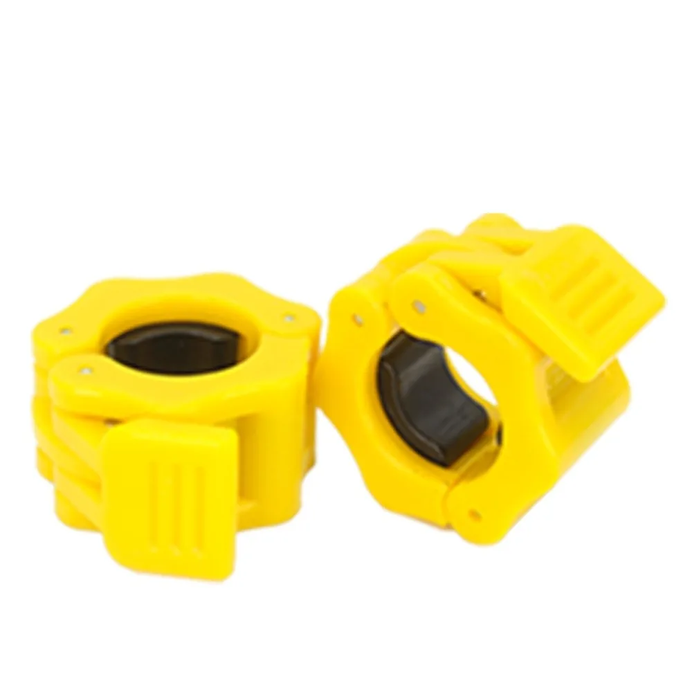 1 Pair 25/30mm Fitness Barbell Clamps Quick Release Stable Dumbbell Spin Lock Hexagon Lightweight Barbell Collars Weightlifting