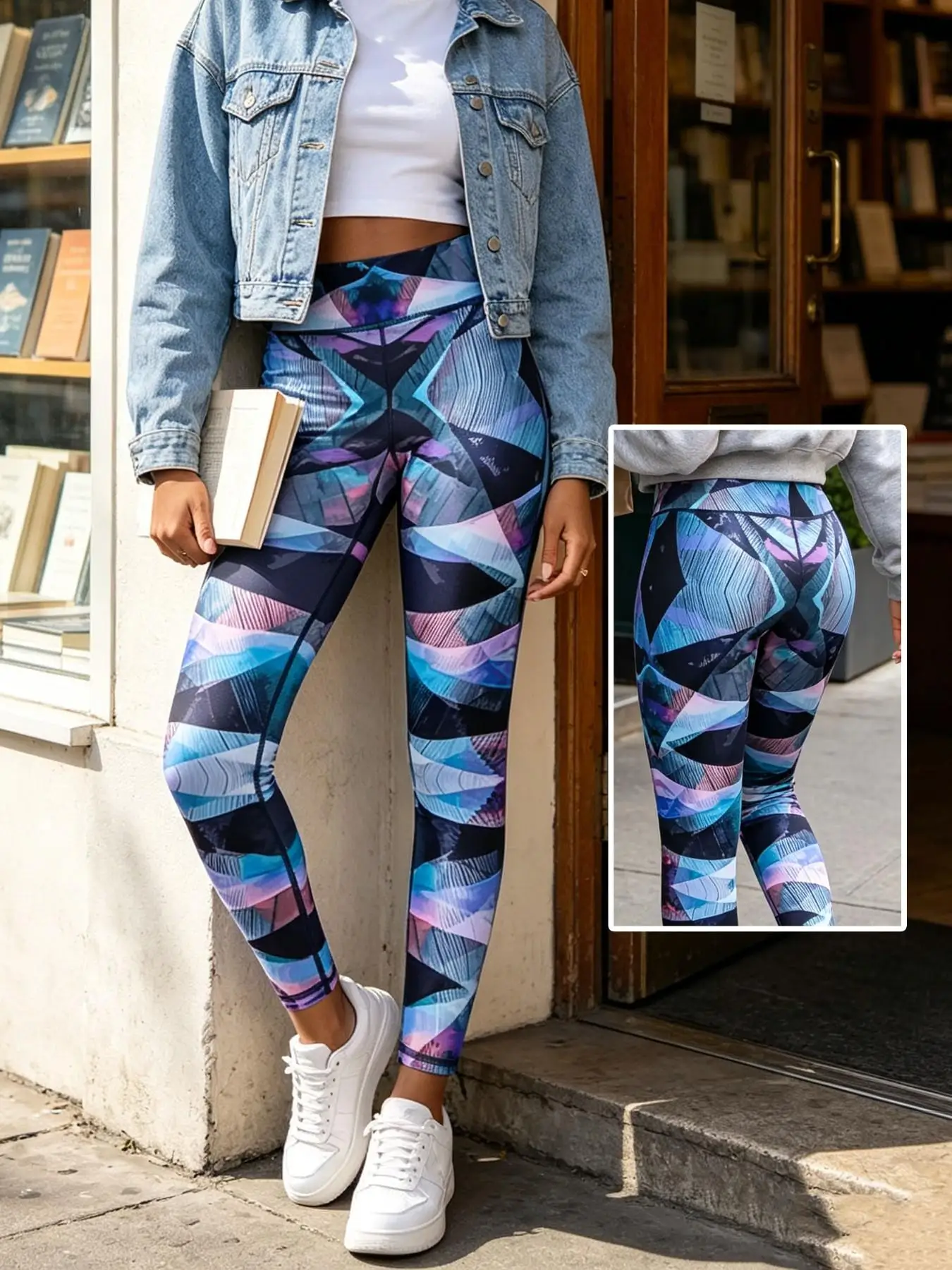 A graffiti-inspired, multi-coloured print with a mysterious hidden-colour design, perfect for women to wear in summer. Cool and