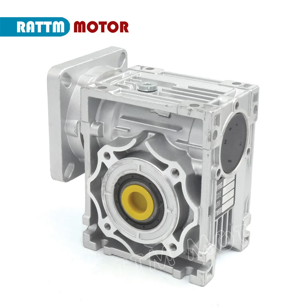 nema23-motor-worm-gear-reducer-nmrv030-high-torque-gearbox-reducer-input-11mm-output-14mm-gear-ratio-5-1-75-1-10-1-80-1