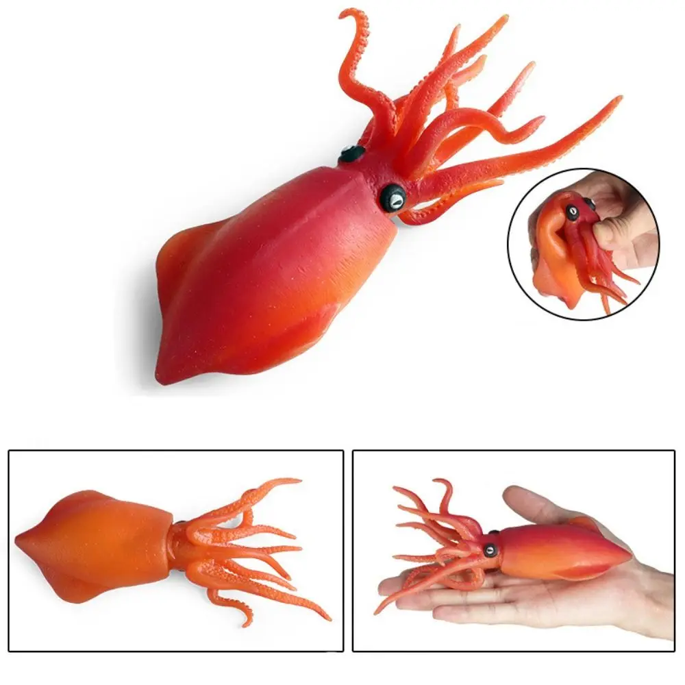 

Soft Squid Squeeze Sea Animals Crab Model Octopus Simulation Marine Animals TPR Action Figures Sea Life Model Kids Adults