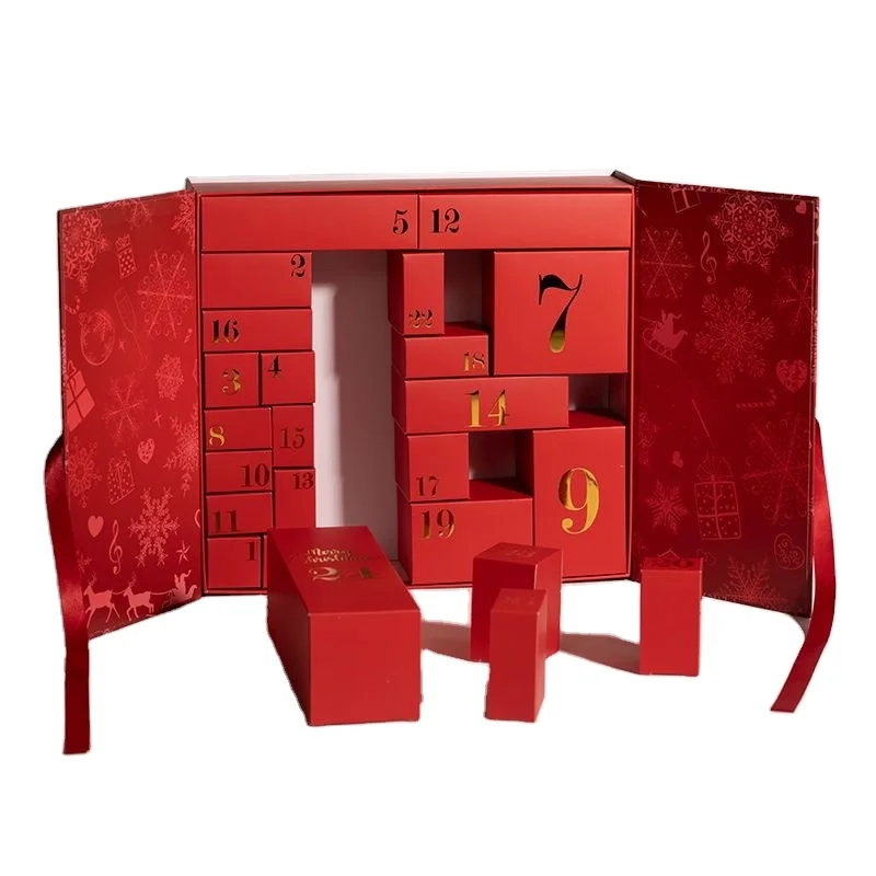 produto personalizadolipack advent calendar maquiagem caixa de embalagem de joias caixa de papel de presente de porta dupla 01