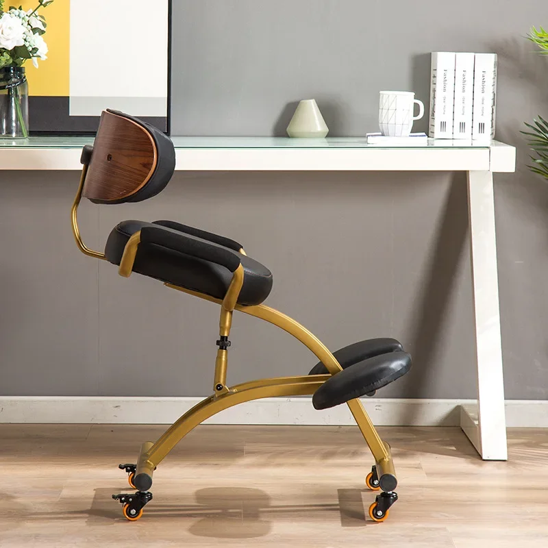 Computer Folding Writing Chair, Rotating Lifting Body Chair Ergonomic Kneeling Chair Correcting Sitting Backrest Home Furniture