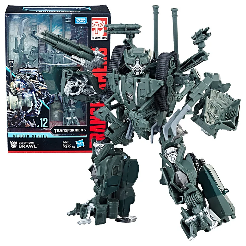 W magazynie Hasbro zabawki transformacyjne V-class Voyager Studio Series SOS12 Decepticon Brawl Robot figurki Model chłopiec prezent