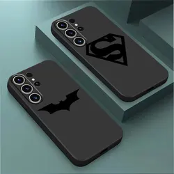 Superhero B-Bat-man S-Super-man Phone Case for Samsung Galaxy Note20Ultra Note 10 Plus Note 9 8 Note 10 20 Note 20 Ultra Cover