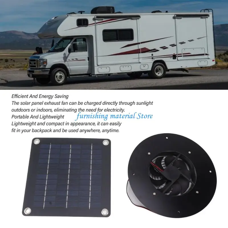 Y5GD Quiet Solars Powered Circulation Fan Energy Saving Solars Vent Fan Small Ventilators for Livestock Barns And Greenhouses
