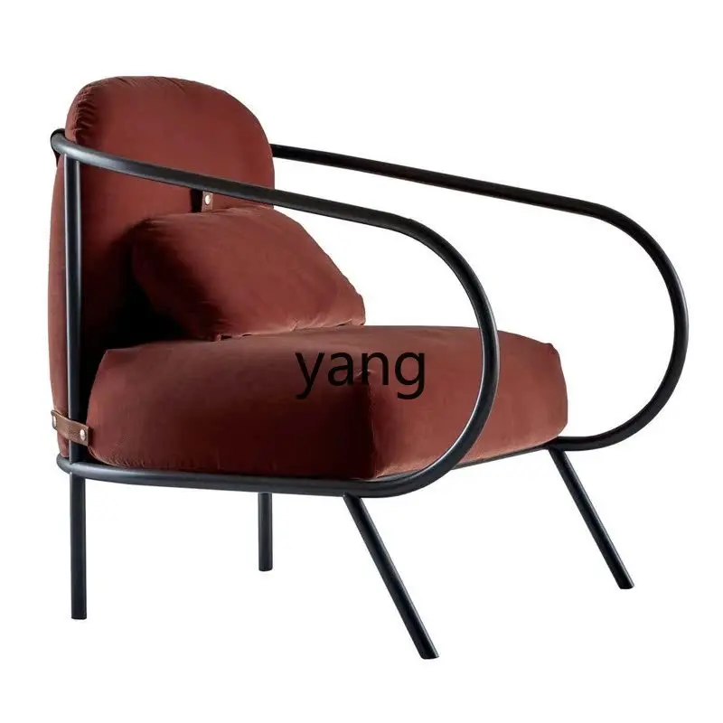 

LTT light luxury creative fashion fabric armchair single backrest Nordic simple casual sofa chair
