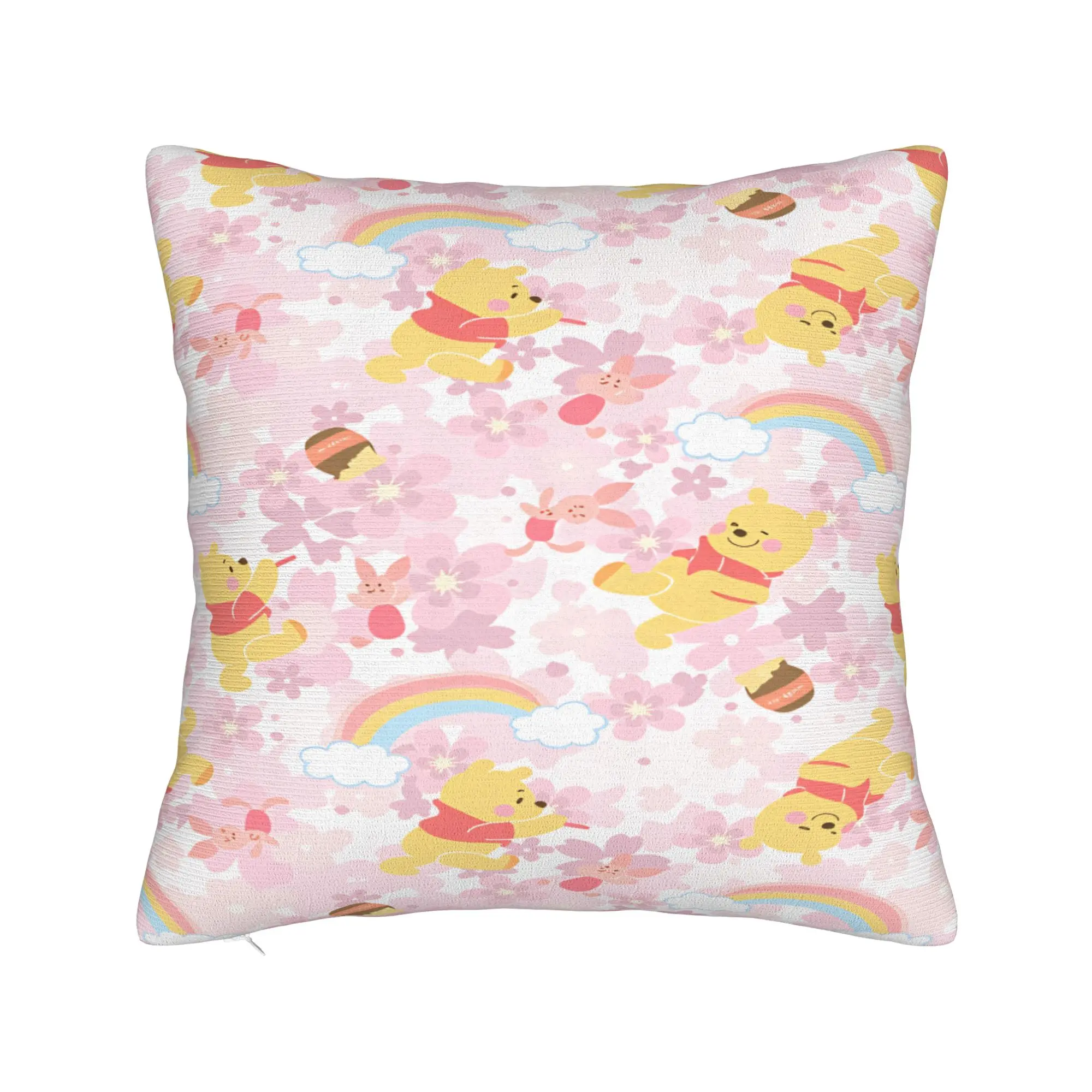 W-Winnies the P-Pooh Pillow Case  Soft Pillow Cover For Sofa Home Decoration Cute Funny Pillowcases