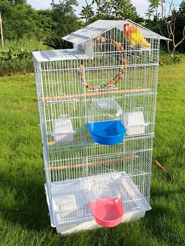 Bird Bathtub Shower Box  Plastic Case Water Bath Tub for Pet Bird Bowl Parrots Parakeet Hanging Birdbath Cage Accessories