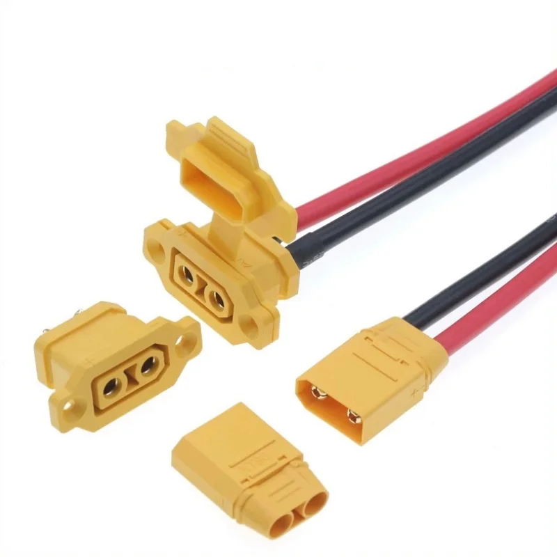 XT90E-F Lithium Battery Charging Plug Fixed Female plug XT90 XT90E Gold-plating female connector