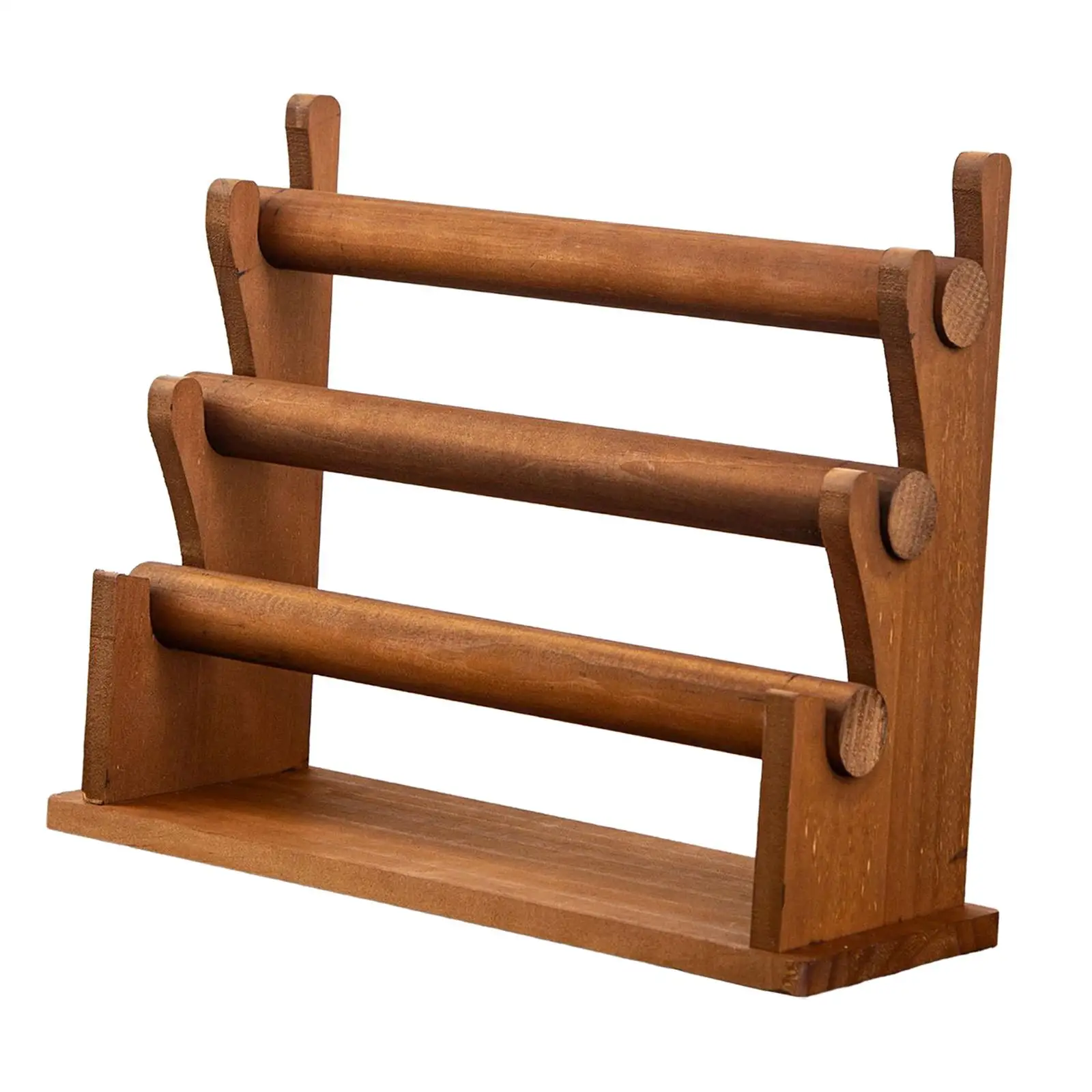 

Jewelry Storage Organizer Wooden Bracelet Holder for Showcase Tradeshow 3 Tier