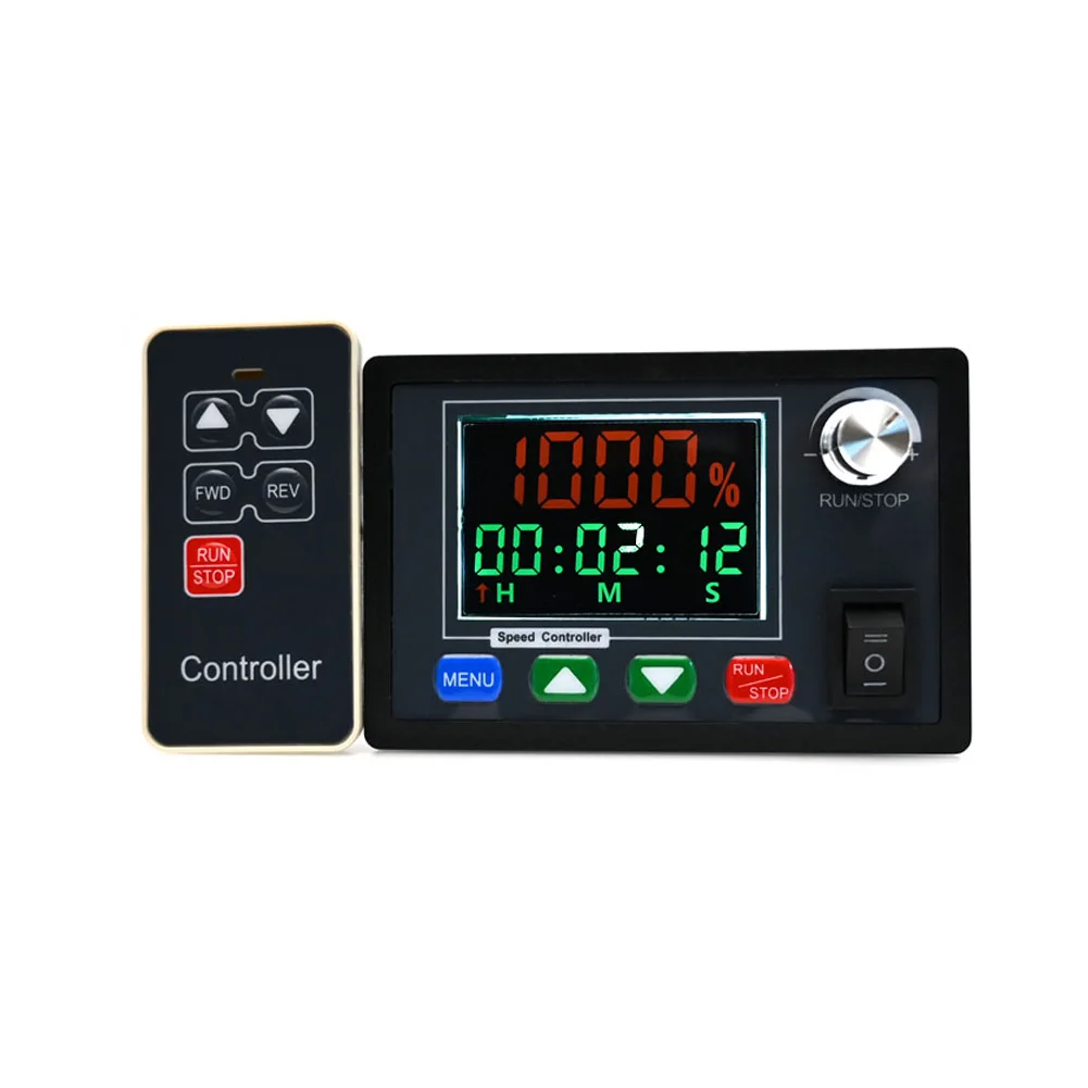 

DC 6 55V 30A Wireless Speed Regulator with LCD Screen for Brushed Motor Forward Reverse and Dual Speed Control