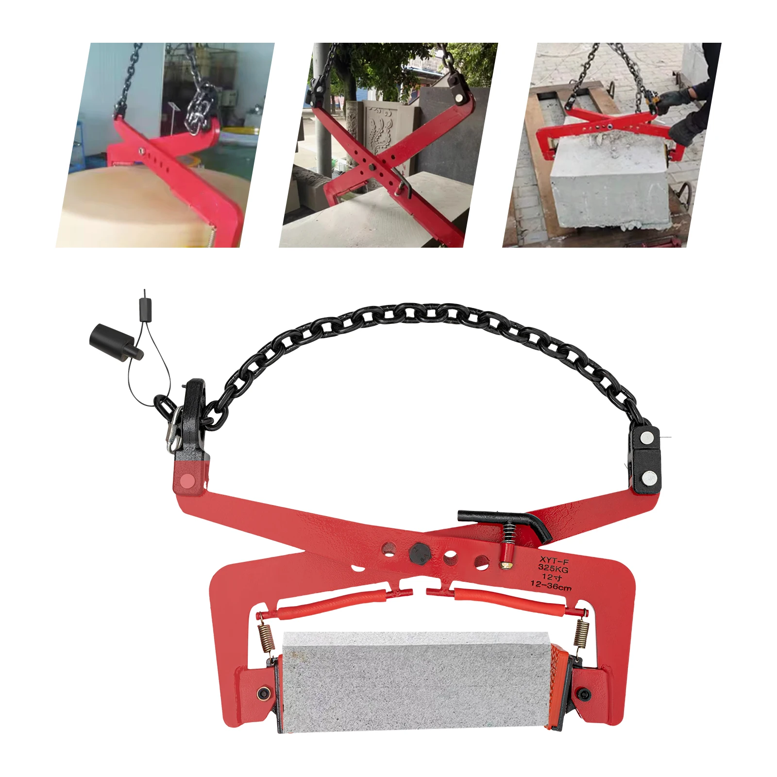 Lifting Clamp Transportation Wood Stone Carrying Tool 325KG/350KG/500KG for Industry Hoisting