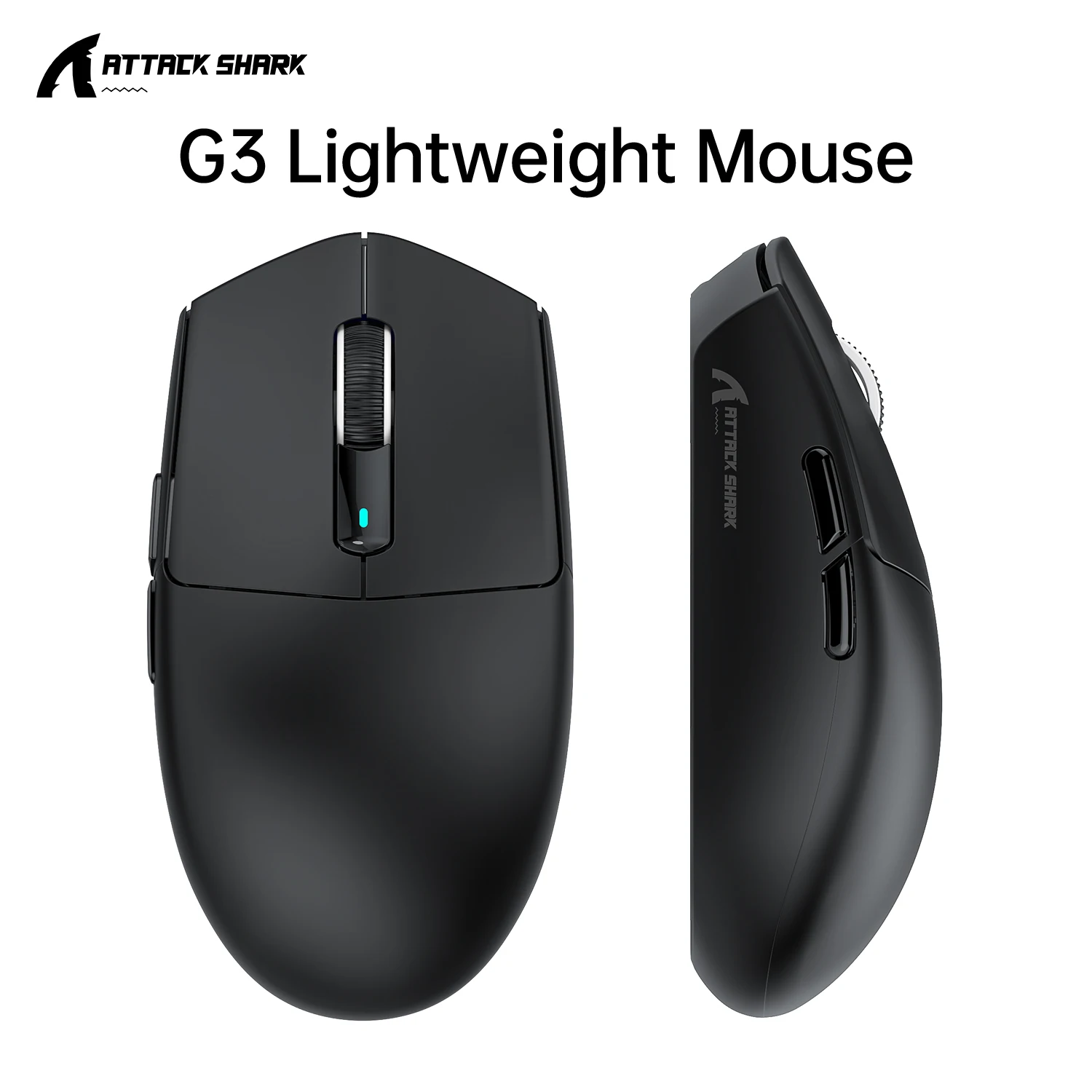 

PAW3311 Беспроводная мышь ATTACK SHARK G3 Трехрежимная игровая мышь Bluetooth, 25000 точек на дюйм, Broadcom BK52820MCU, двойной драйвер для ПК/MAC/Wins