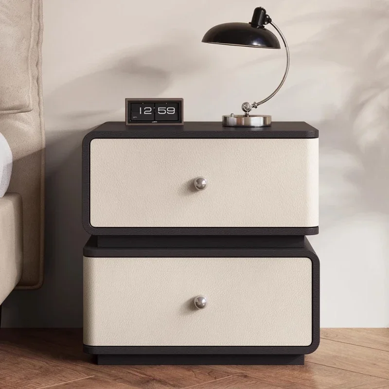 Modern Wood Nightstand Nordic Storage Aesthetic Italian Bedside Table Trendy European Muebles De Dormitorio Bedroom Furniture