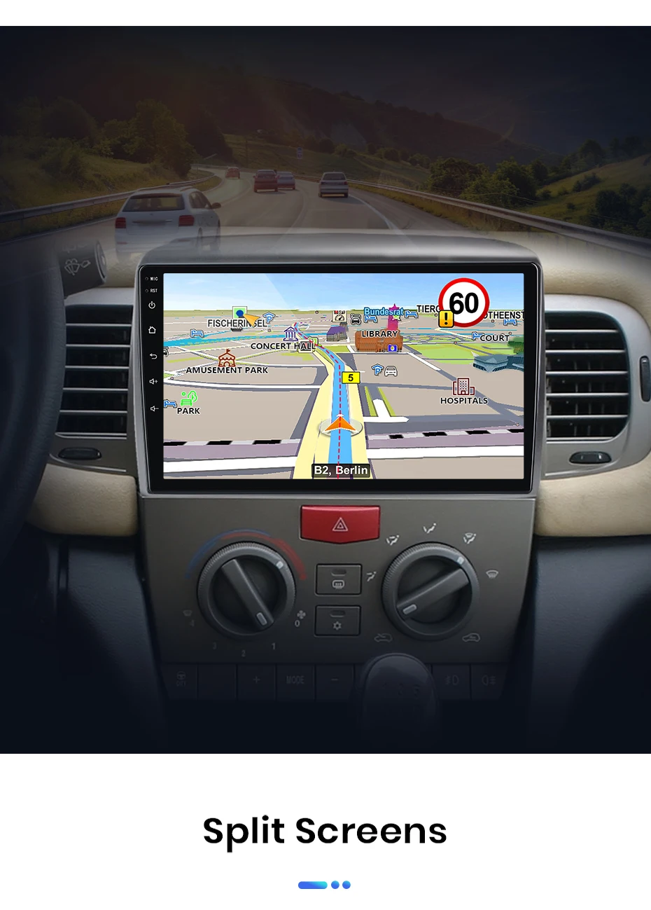 Junsun Android Auto Autoradio für Lancia Ypsilon 2006 2007 2008 2009 2010 2011 Multimedia Wireless Apple CarPlay Intelligente Systeme IPS Touchscreen Stereo Video Player 2 Din Autoradio Head Unit Navigation BT GPS 4G WIFI FM AM DSP RDS SWC – Detail 23