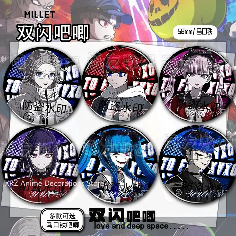 

15PCS The Hundred Line Amemiya Darumi Badges Anime Cute Brooches Lapel Pin DIY Backpack Hat Clothes Accessories Christmas Gifts