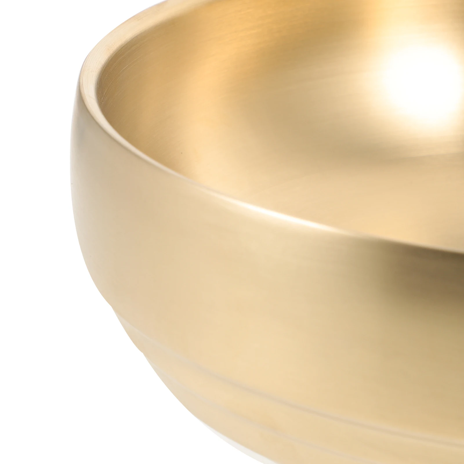 

Stainless Steel Cold Noodle Bowl Golden Instant Kitchen Ramen Korean Tableware Large Soup Noodle Mixed Rice Container Food