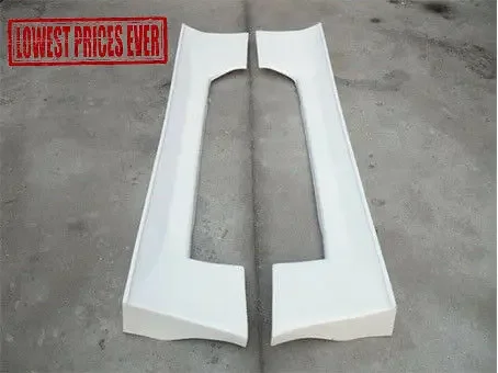 DO Style FRP Fiber Glass Unpainted For Nissan Skyline R32 GTS Side Skirts Car accessories Exterior Body kits