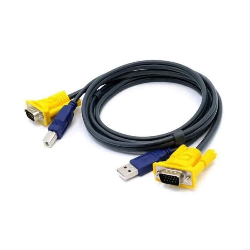 Q1JC USB2.0 KVM Switcher 1080P VGA Splitter для легкопроводимых управляющих штепсец и программного обеспечения для управления и