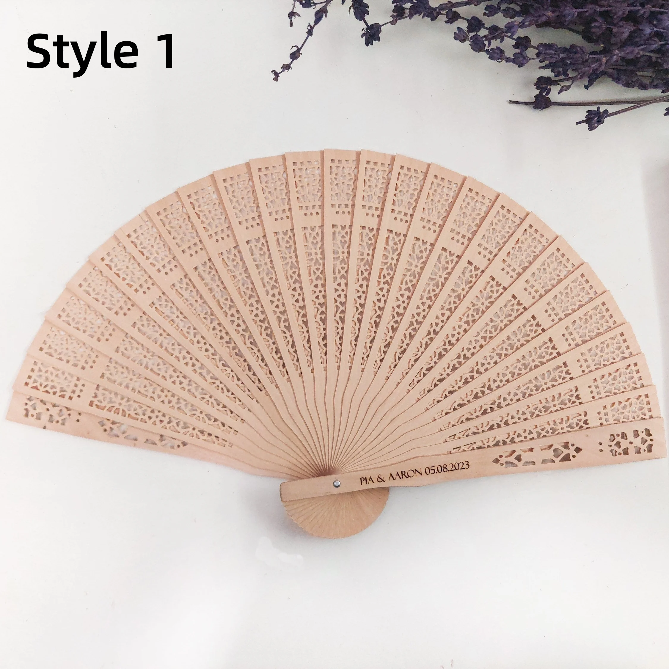 5/15pc personalized Carved Folding Hand Fan Customized Wooden Fan Wedding Gifts For Guests,Party Gift,Bridal Shower Favor