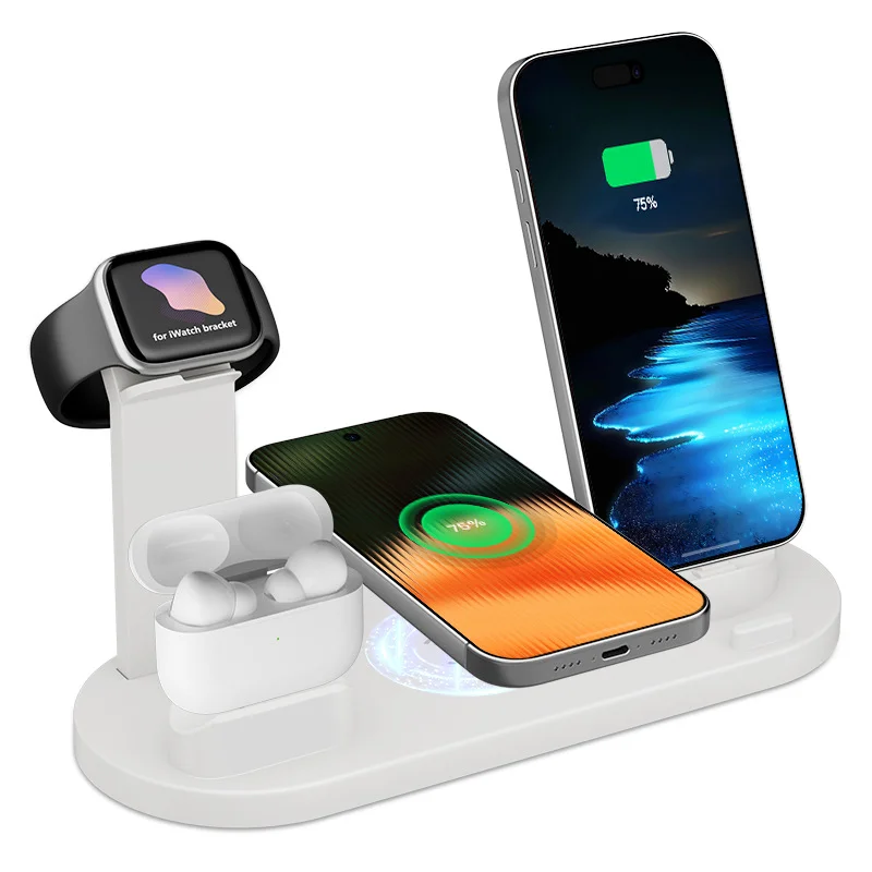 

NEW Wireless Charger 7 in 1 For iPhone 12-17Pro Max For Apple Watch Airpods Pro iWatch 8 7 Fast Charging Dock Station