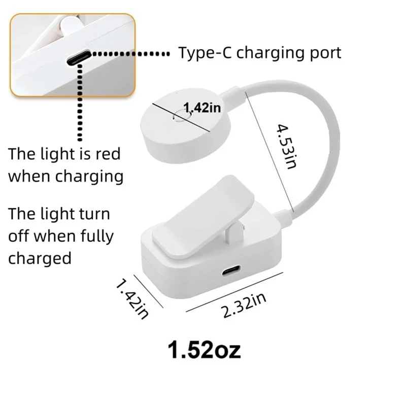 ABSS-Booklights Forreading Inbed في الليل، مشبك إضاءة كتاب قابل لإعادة الشحن، ضوء قراءة ليلاً