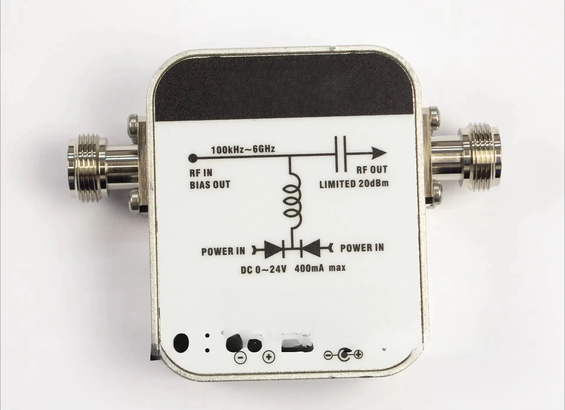 DC bias bias feeder power supply KC9480 limited amplitude isolated 1MHz-6GHz antenna amplifier matching