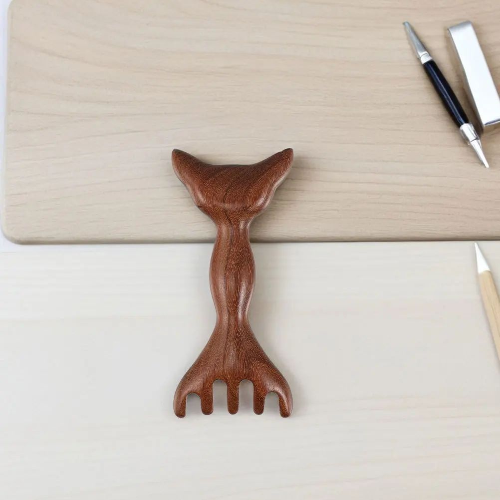 

2 шт. деревянная расческа-массажер для кожи головы, двухсторонняя щетка Гуа Ша для головы и акупунктурной терапии, массажный инструмент из натурального дерева для ежедневного использования