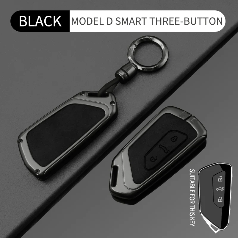 Leder-Schlüsselanhängerhülle für VW Golf 8 MK8 ID.3 ID.4 Cupra Formentor Tarraco Skoda Octavia A8 SEAT Leon MK4 2020-2021 – Detail 14