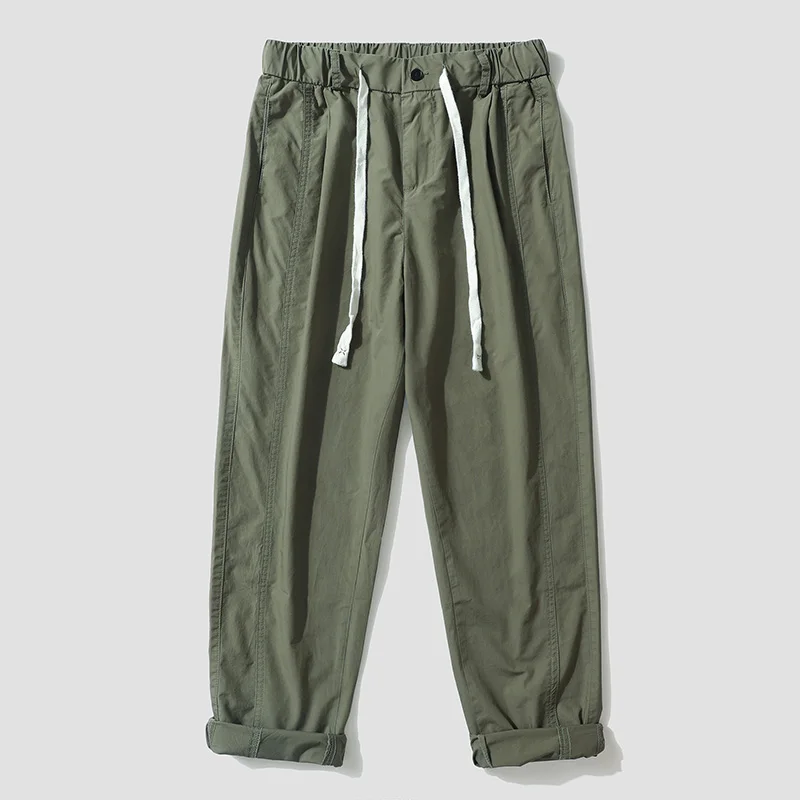 

Рабочие брюки цвета хаки, мужские весенне-осенние свободные повседневные длинные брюки прямого кроя, молодежные брюки HE Brand на все сезоны