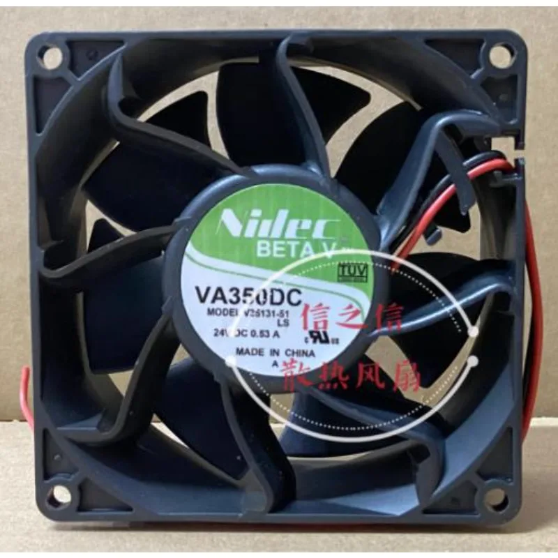 

New CPU Fan for NIDEC VA350DC V35131-51 24V 0.53A High Air Volume Equipment Cooling Fan 9CM 9238 92x92x38mm