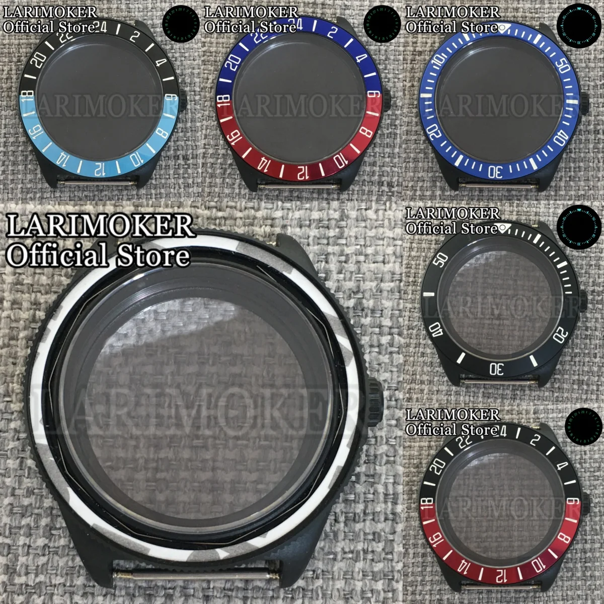 40mm Domed Sapphire Glass Tactical Frog FX-Diving Case Luminous Bezel Fit NH34 NH35 NH36 ETA2824 PT5000 Replacement Parts
