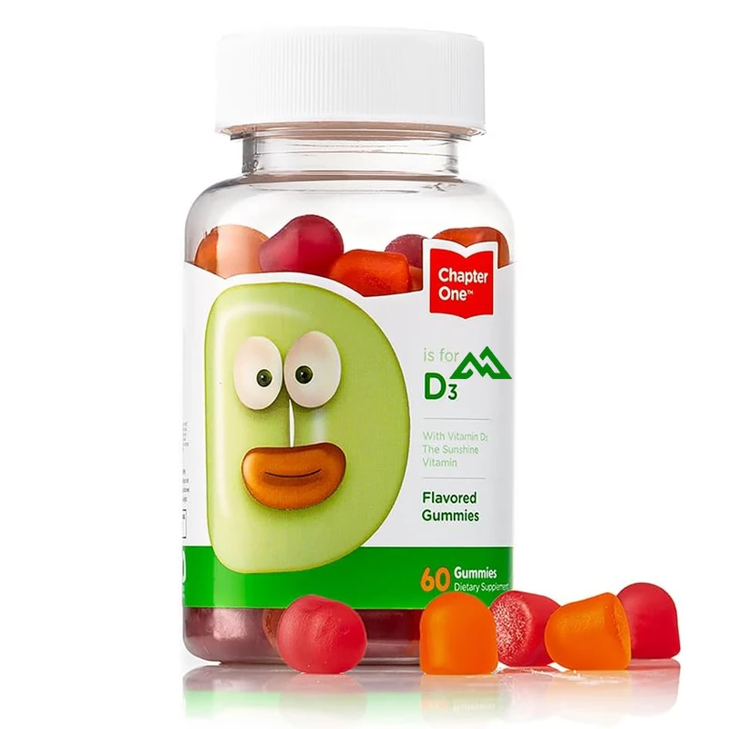 

Vitamin D 3 1000 IU gummies, suitable for children and adults as vitamin D supplements, 60 capsules vegetarian