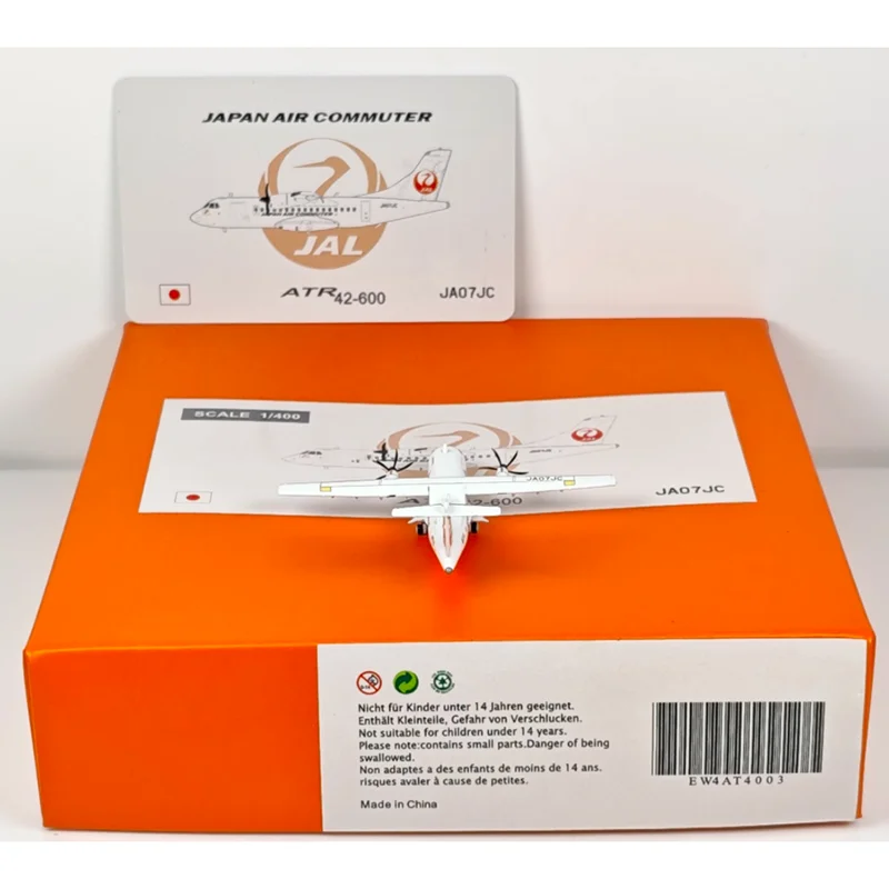 JC أجنحة 1/400 مقياس الخطوط الجوية اليابانية ATR-42-600 JA07JC يموت الصب سبيكة نموذج طائرة جمع العرض الزخرفية #5