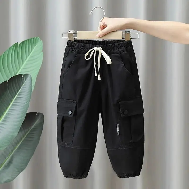 

Boys Cargo Pants Spring Autumn Thick Boys Trousers Casual Kids Sport Pants Teenage Children Clothes For 3-9 Years