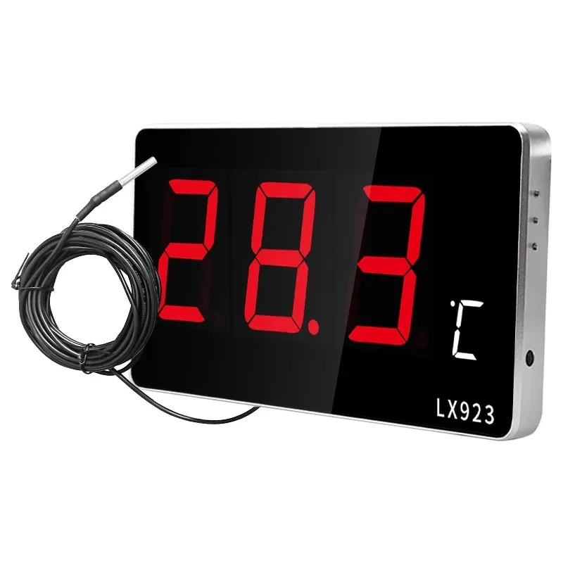 

Thermometer Waterproof Industrial Temp Meter with External Probe For Sauna Lab