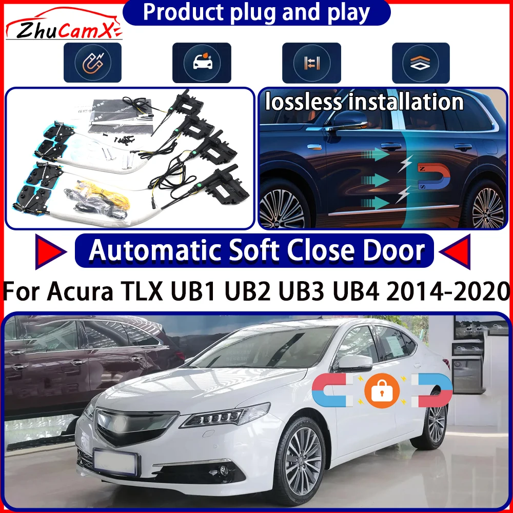 OEM Door Lock Actuator for Acura TLX UB1 UB2 UB3 UB4 2014-2020 Soft Close Door Kit Power Latch System Auto Pull Door Easy Close