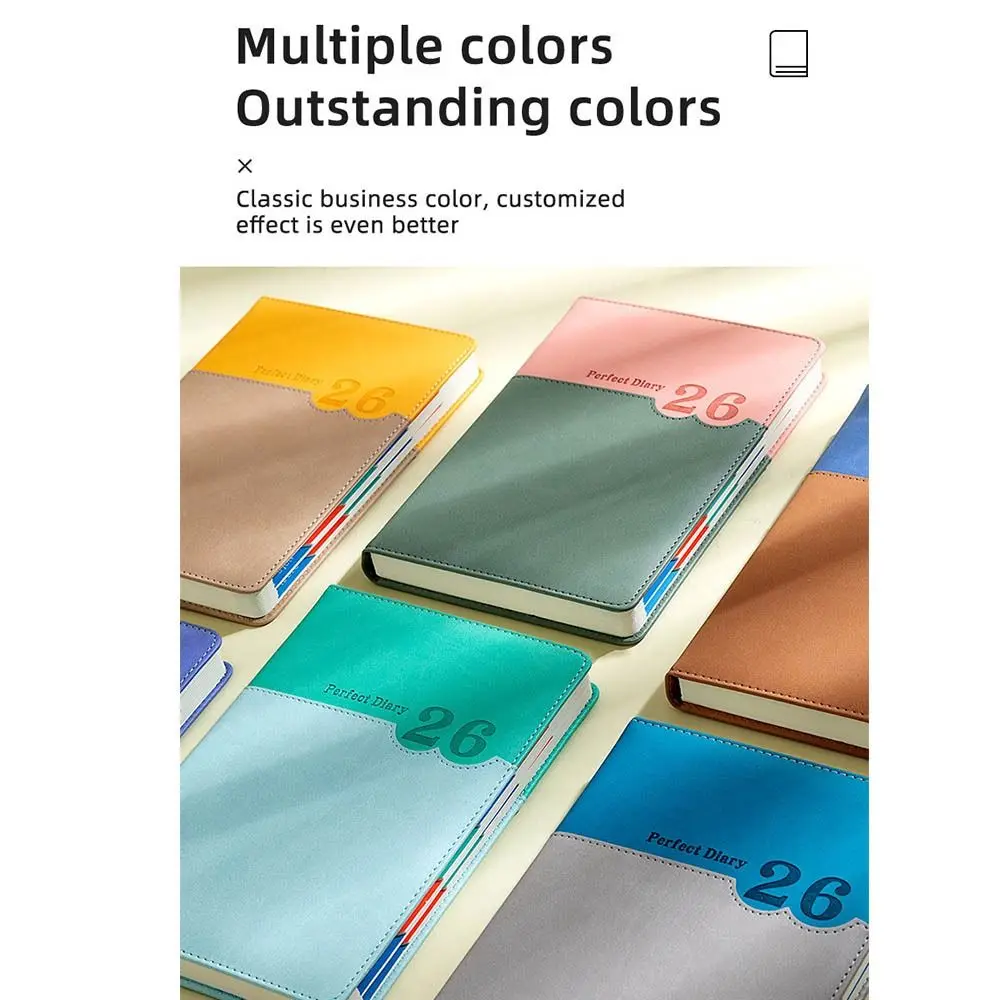 365 Days 2026 Schedule Planner Notepad Efficiency Thick Paper To-do List Notebook Self-discipline English Office Work Planner