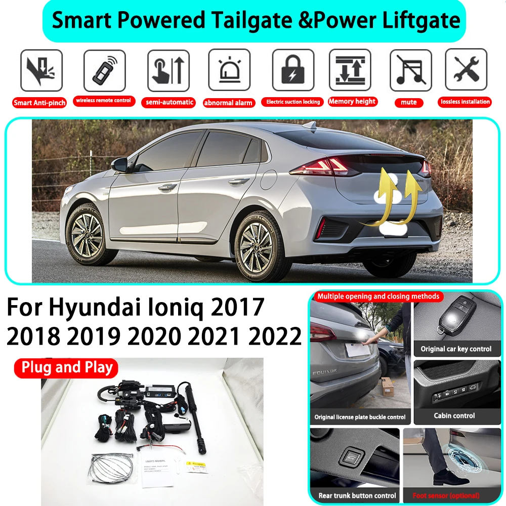 ﻿for Hyundai Ioniq 2017 2018 2019 2020 2021 2022 Smart Automatic Powered Tailgate Electric Power Tailgate Lift Kit Key Close