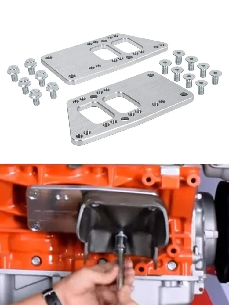 Suitable for Chevrolet General Motors LS exchange motor bracket mounting adapter aluminum plate compatible with LS1 - L99 engine