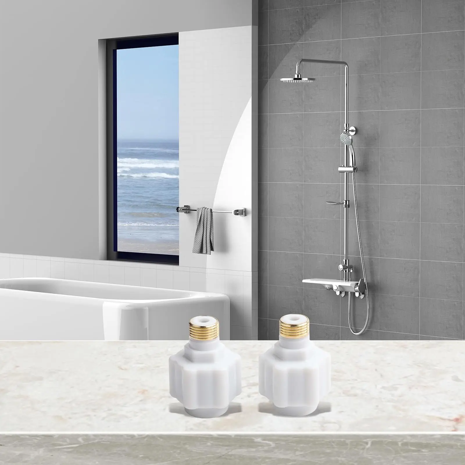 

2Pcs Electric Water Heater Anti-Electric Wall Partition For Water Heaterelectric Hot Water Faucet Leak Electricity Prevention