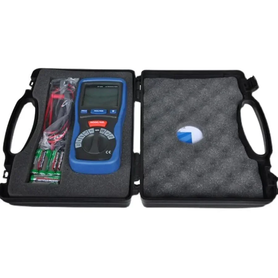 CEM DT-5302 Low Resistance Tester Professional Digital Grounding Resistance Tester Insulation Tester Four-Wire Milliohm Meter.