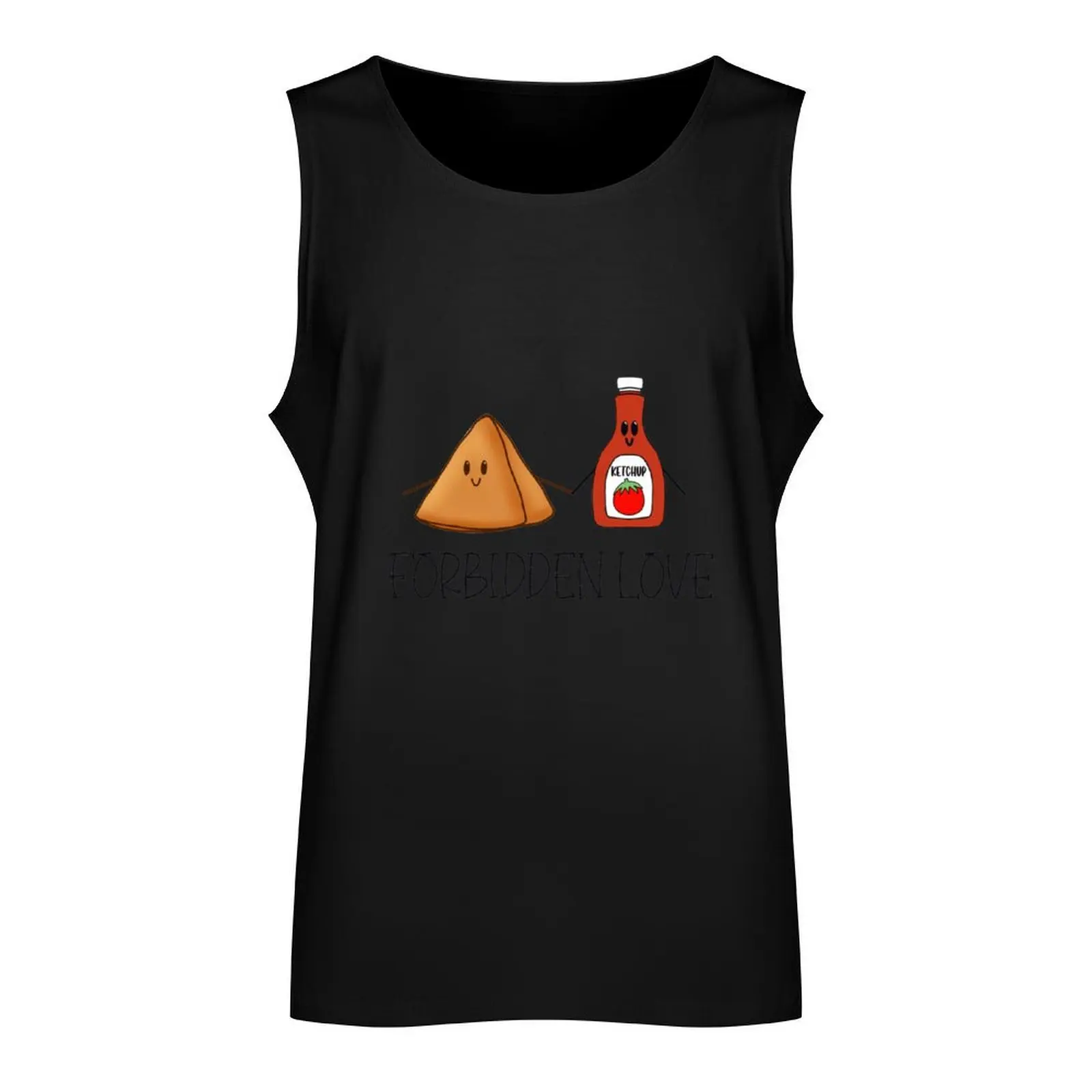 Samosa and Ketchup Tank Top Men's gym articles bodybuilding man