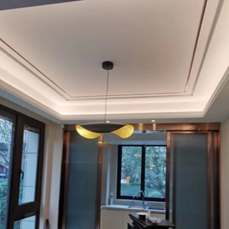 Lomin Lotus Leaf Pendant Light Flying Saucer Industrial Retro Design LED Light For Living Room Dining Room Home Decora Lights