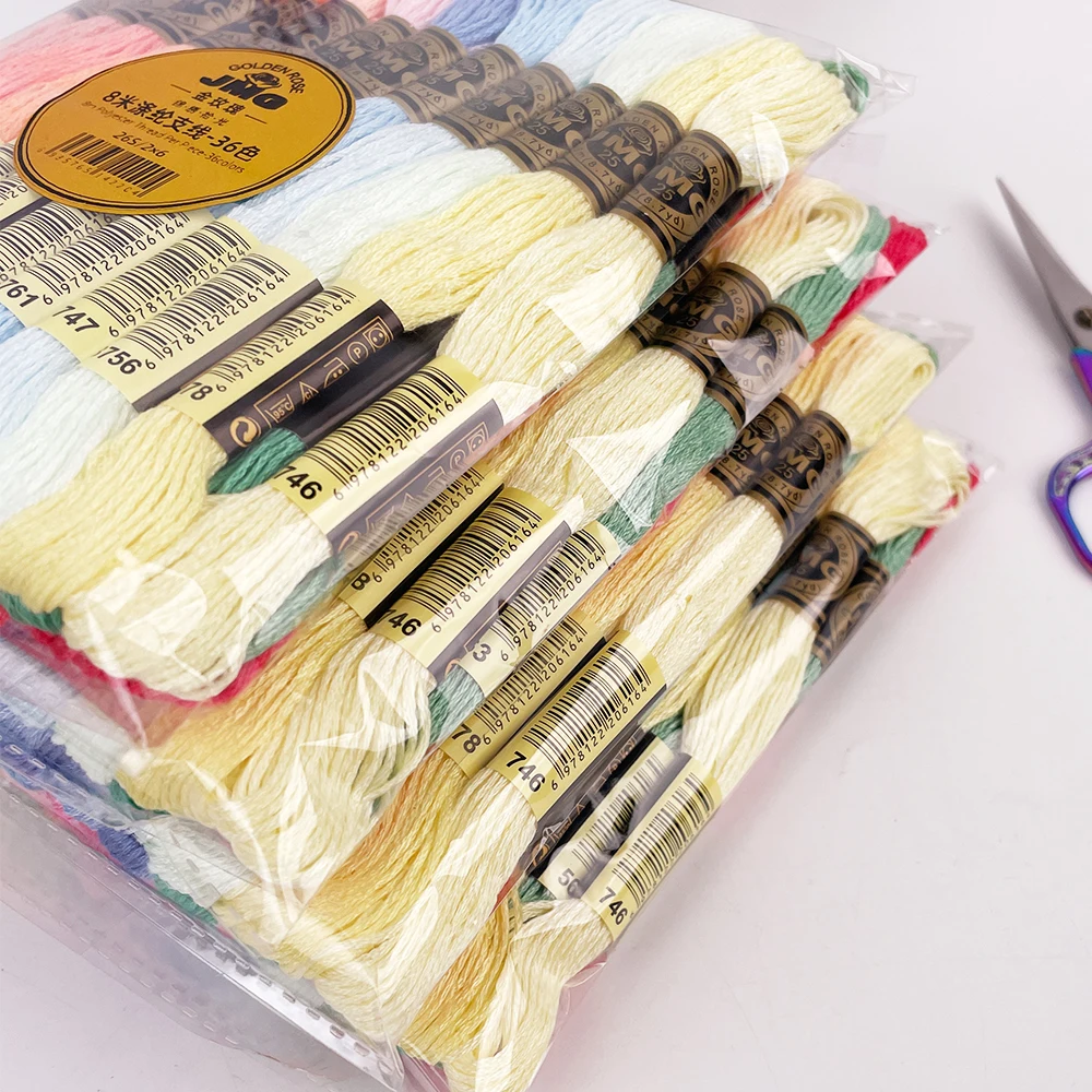 Fios de Bordado de Poliéster J - Embroidery Floss Thread avaliação e preço