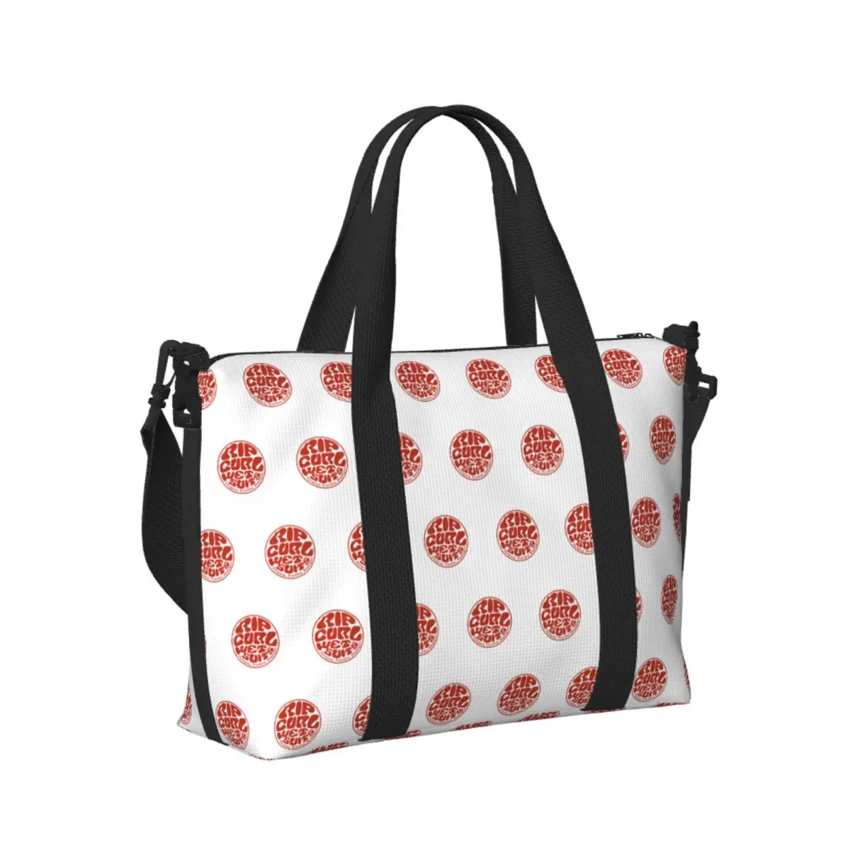 

Custom Tie Dye Rip Curl Design Beach Travel Bag Large Capacity Tote Bags for Gym Sport Women Shopping Duffle Shoulder Bag