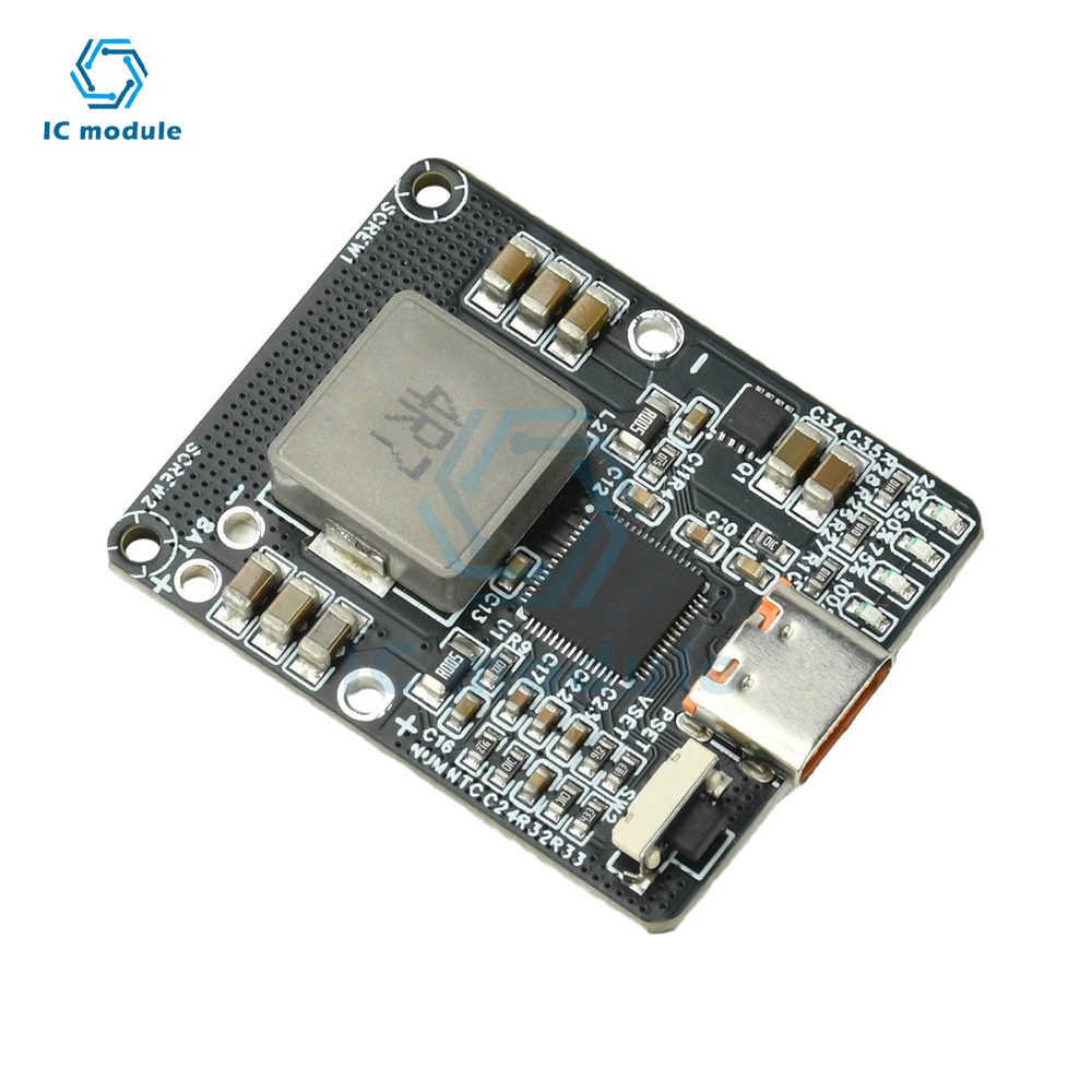 IP2369 2-6S 45W PD وحدة شحن/تفريغ سريع - لوحة بنك الطاقة ثنائية الاتجاه مع واجهة من النوع C