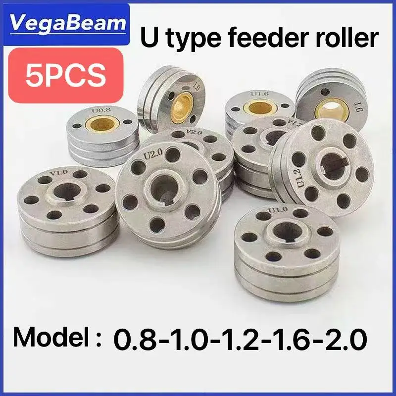 5 pcs Laser Welding Roller U Type 6 Hole Welding Wire Feeder Roller For WSX QILIN SUP20S SUP21S/T 23S/T U Wire Pressing Wheel
