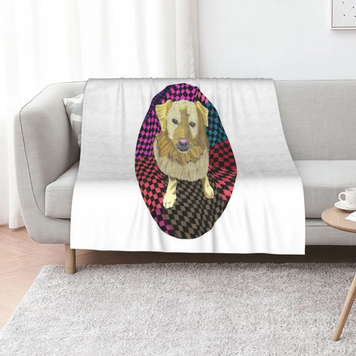Wendy the Wonder Dog Throw Blanket Cute Plaid Quilt Personalized Gift Luxury Brand christmas decoration Fashion Sofas Blankets