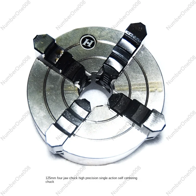 Household Lathe Accessories Four-Jaw Chuck High Precision 125mm/160mm Buddha Beads Machine Single Action Chuck Clamp Claw Disc